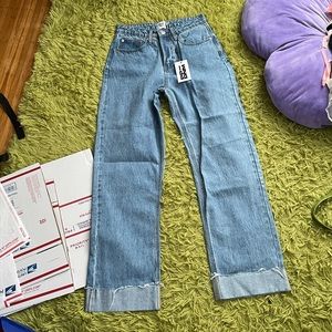 NWT Princess Polly Ollie Straight Leg Jeans Size 2